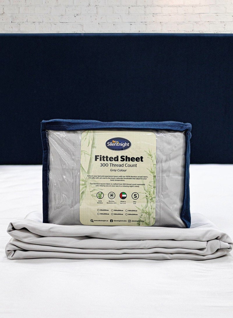 Bamboo Grey Fitted Sheet