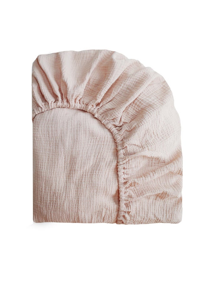 Extra Soft Muslin Crib Sheet - Blush