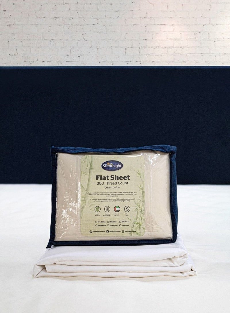 Bamboo Cream Flat Sheet