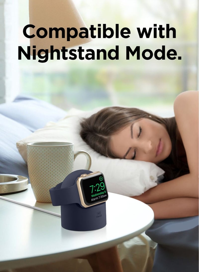 W2 Stand for Apple Watch Charger Stand compatible with Apple Watch Ultra, Series 8/SE2/7/6/SE/5/4/3/2/1 (49mm,45mm,44mm,42mm,41mm,40mm,38mm) - Jean Indigo