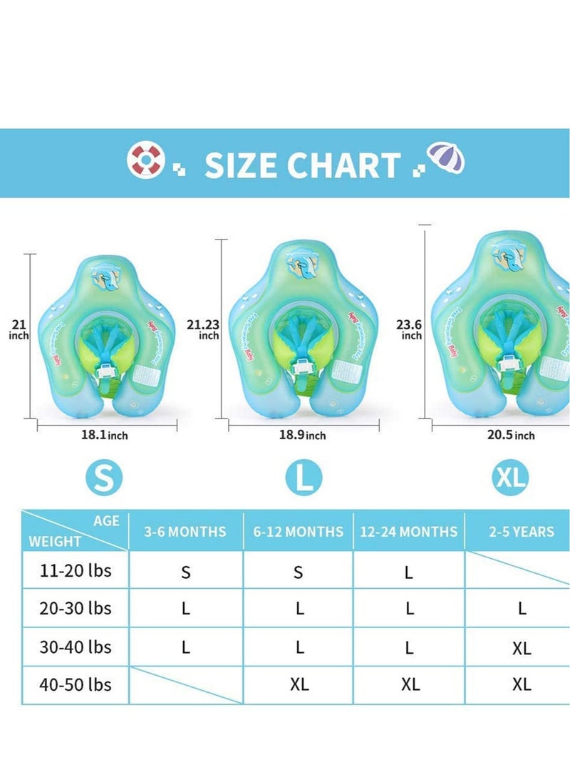 Baby Inflatable Swimming Float Ring Children Waist Floats Pool Toys Accessories Toddler Swim for The Age of 3-36 Months L