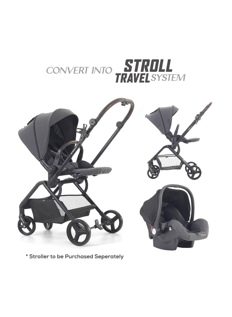 Ergonomically Designed Stroll - 1 Compacto Baby Car Seat - Black