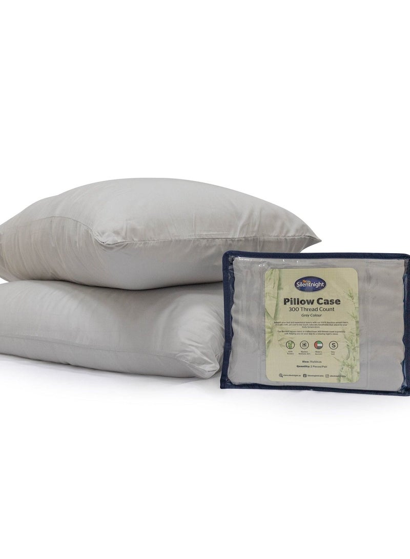 Bamboo Grey Pillow Case