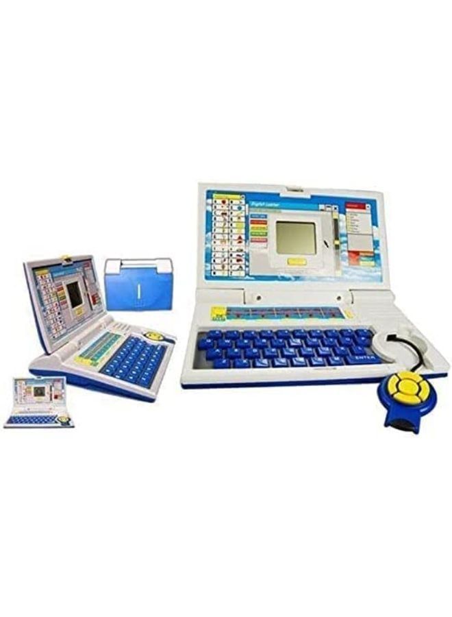 Kids Fun English Learner Educational Laptop for 20 Fun Activities Enhanced Skills of Children Premium Quality Kids Educational Purpose for Boy & Girls Best English Learner Laptop