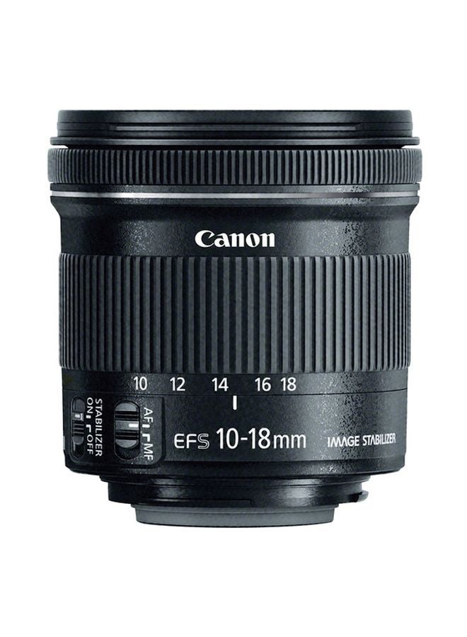 EF-S 10-18mm F/4.5-5.6 Lens For Canon Black