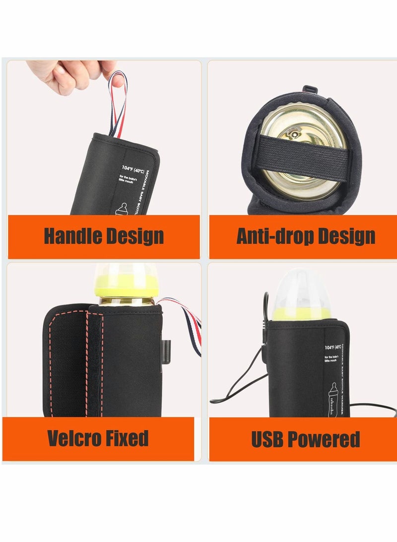 Bottle Warmer Bag, Baby Insulation Cover, Portable USB Car Insulator