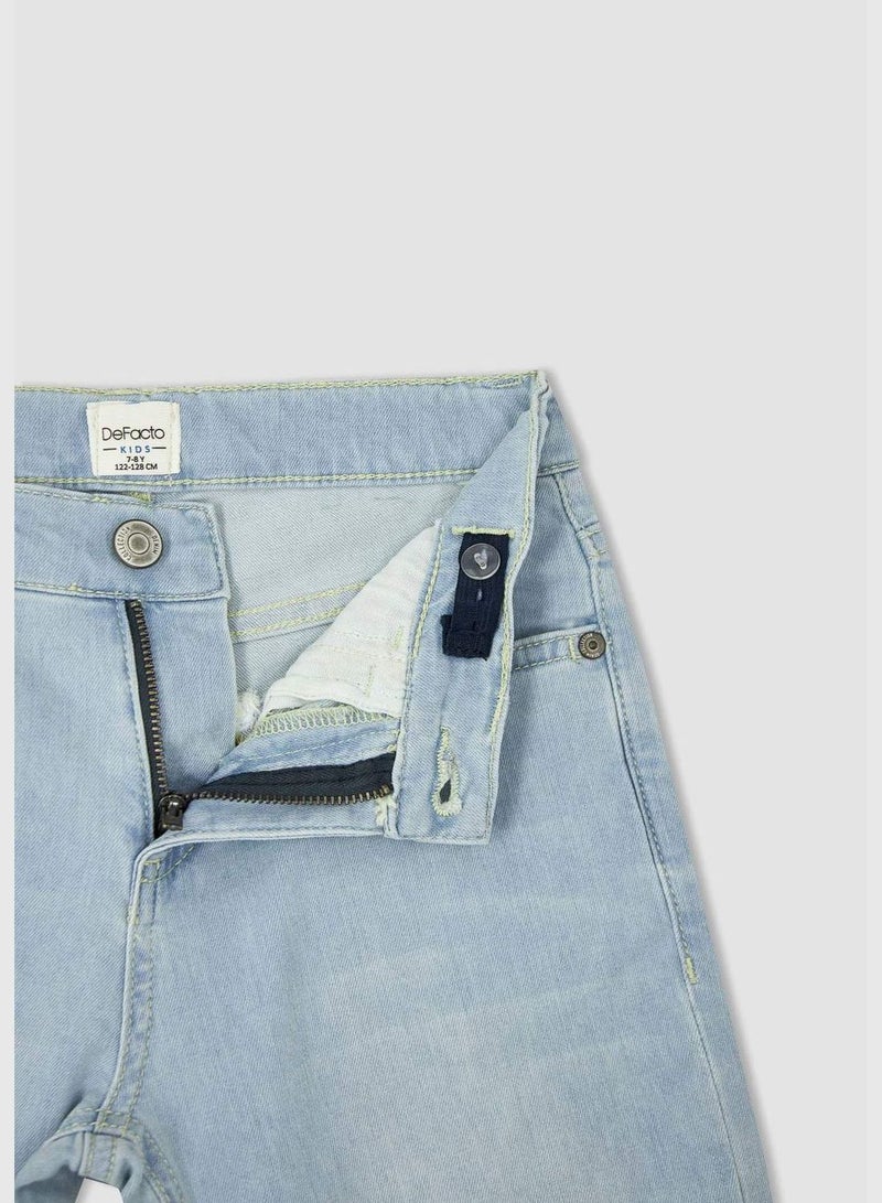 Boy Slim Fit Denim Trousers