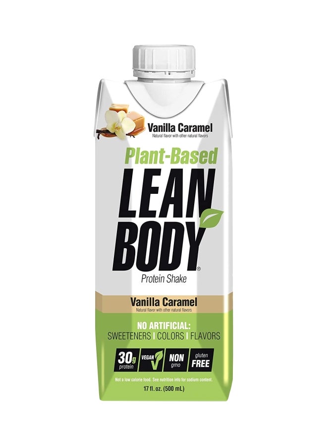 Pack Of 12 Plant Based Lean Body Protein Shake - Vanilla Caramel