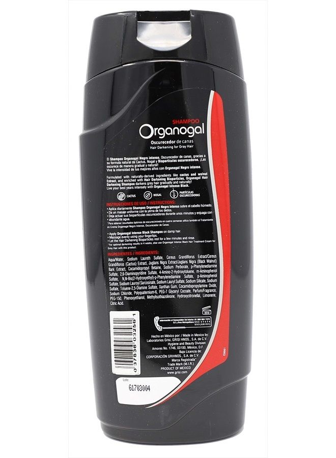 Organogal Shampoo| Darkening Shampoo with Cactus Extract, Darkening Hair Product for Gray Hair; 13.5 Fl Ounces