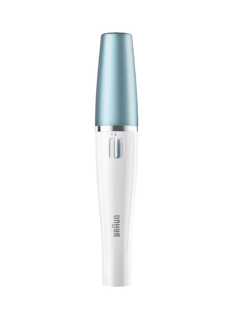 Facial Cleansing Brush with Epilator White/Blue