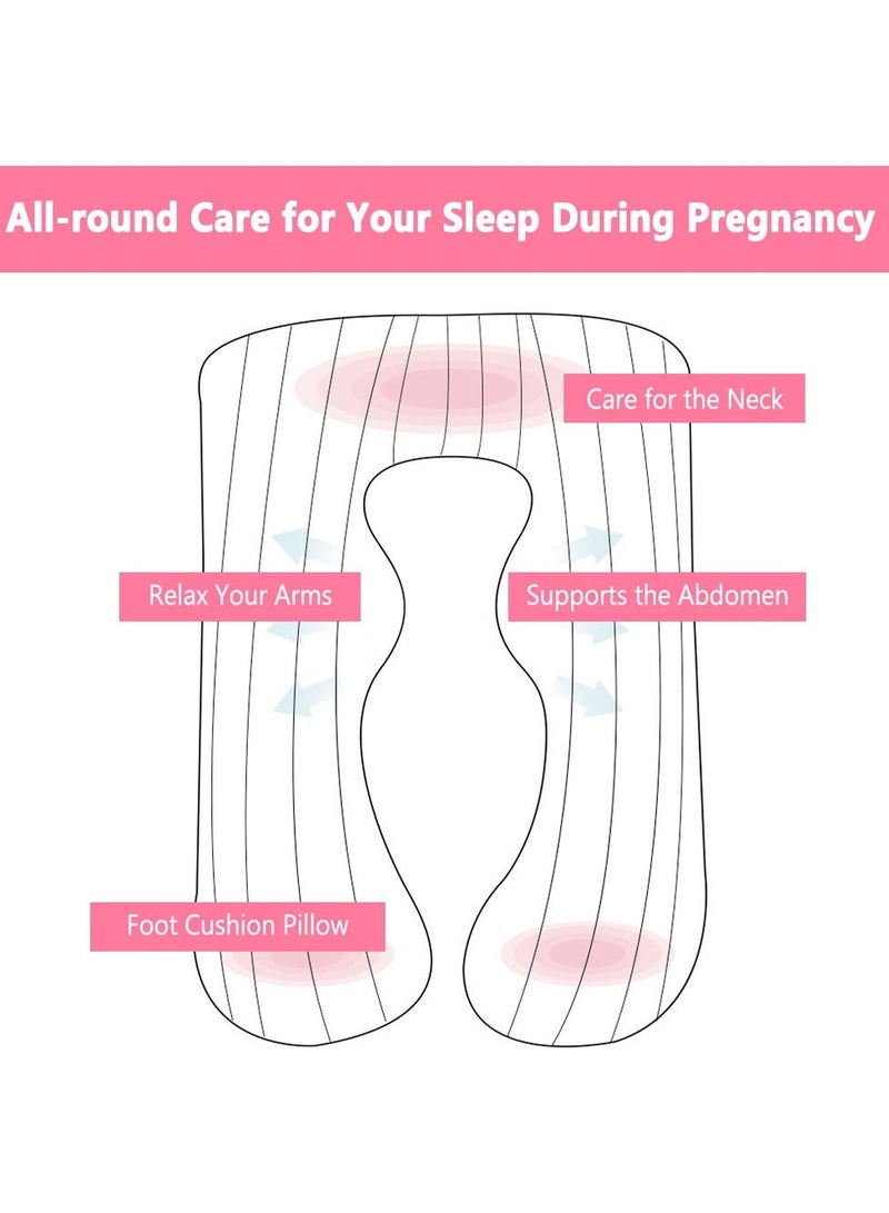 U Shape Maternity Full Body Pillow,Full Body Giant Pregnancy Pillow Comfortable Soft Cushion