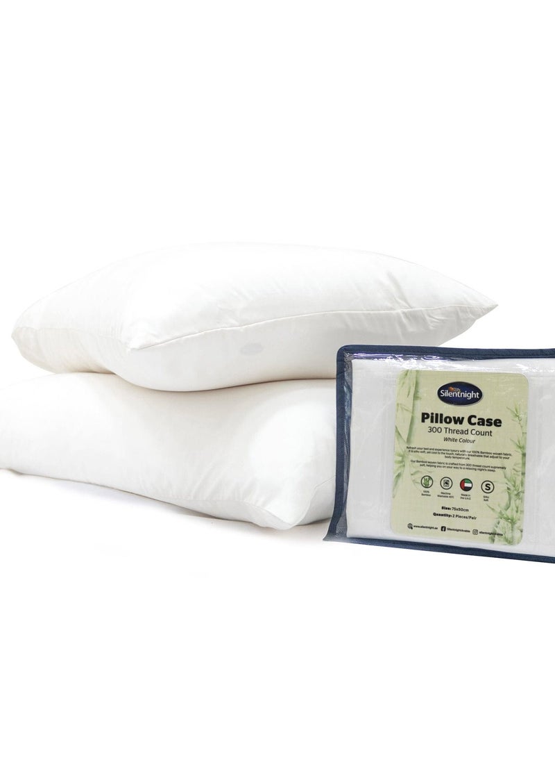 Bamboo White Pillow Case