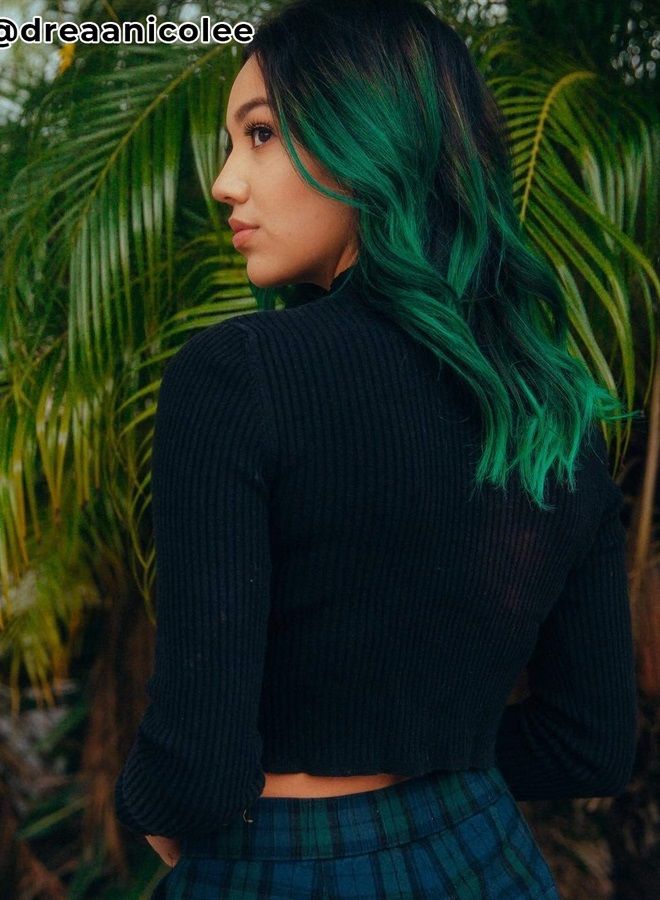 Vegan and Cruelty-Free Semi-Permanent Hair Color Dye (8 Fl Oz, PHANTOM GREEN)