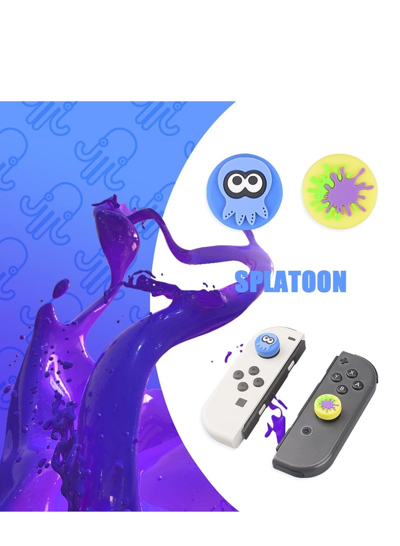 Switch Case Compatible with Nintendo OLED, Oled Cover Screen Protector, Playstand, Thumb Grip Caps