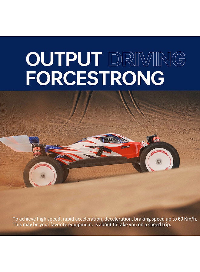 WLtoys 124008 Remote Control Car 1/12 2.4GHz 60KM/H High Speed Off Road Car Brushless 4WD Vehicle 11.1V 1300mAh Gifts for Kids Adults