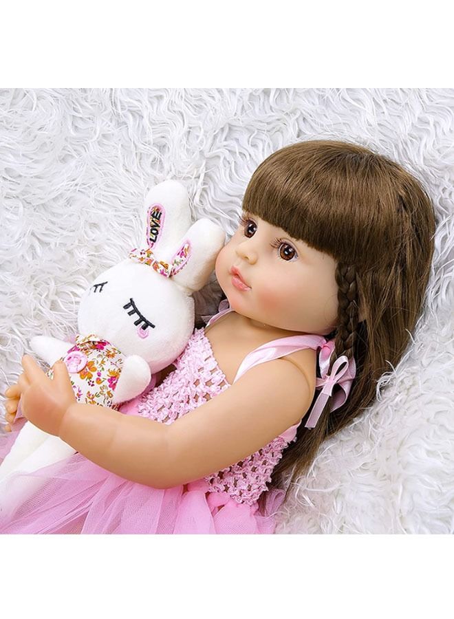 Reborn Baby Doll 22 inch Realistic Newborn Baby Dolls for Age 3+ (Pink)