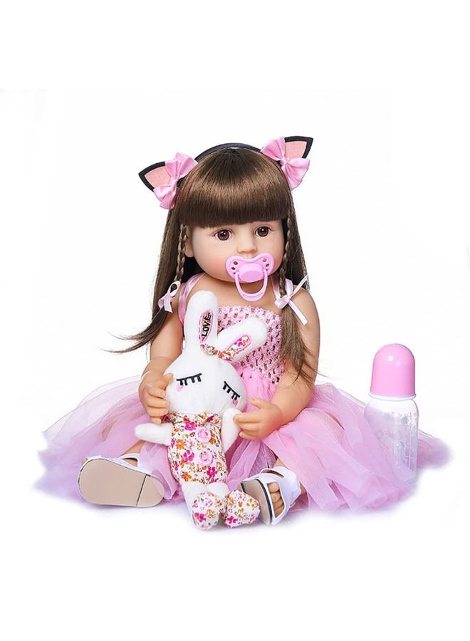 Reborn Baby Doll 22 inch Realistic Newborn Baby Dolls for Age 3+ (Pink)