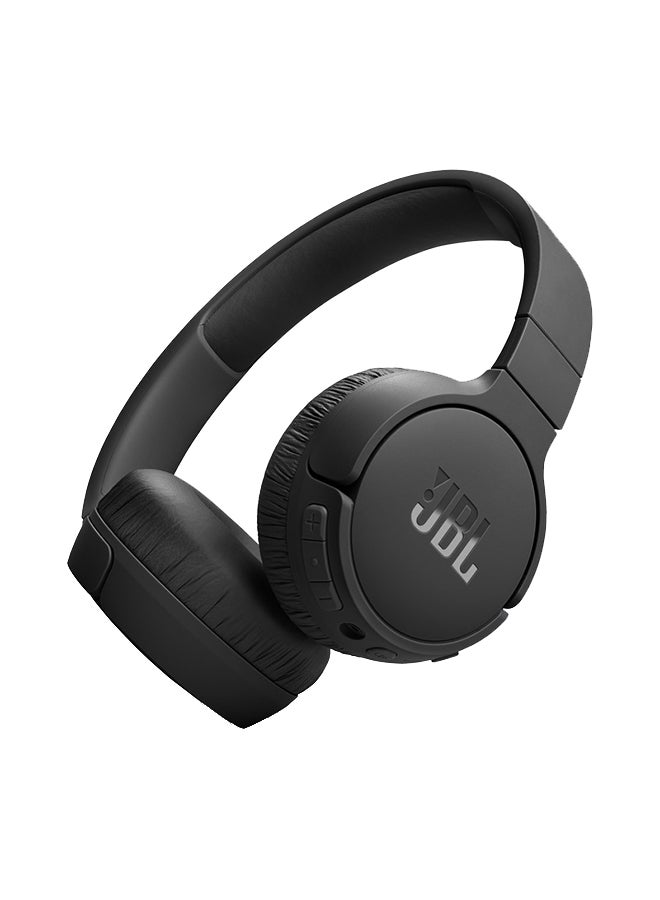 Tune 670 Adaptive Noice Cancelling Wireless On Ear Headphones Pure Bass Sound Black