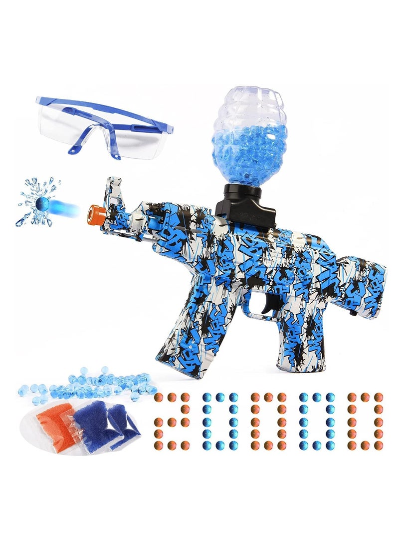 Electric with Gel Ball Blaster, Eco-Friendly Splatter Ball Blaster Automatic, with 20000+ Water Beads and Goggles, for Outdoor Activities - Shooting Team Game.