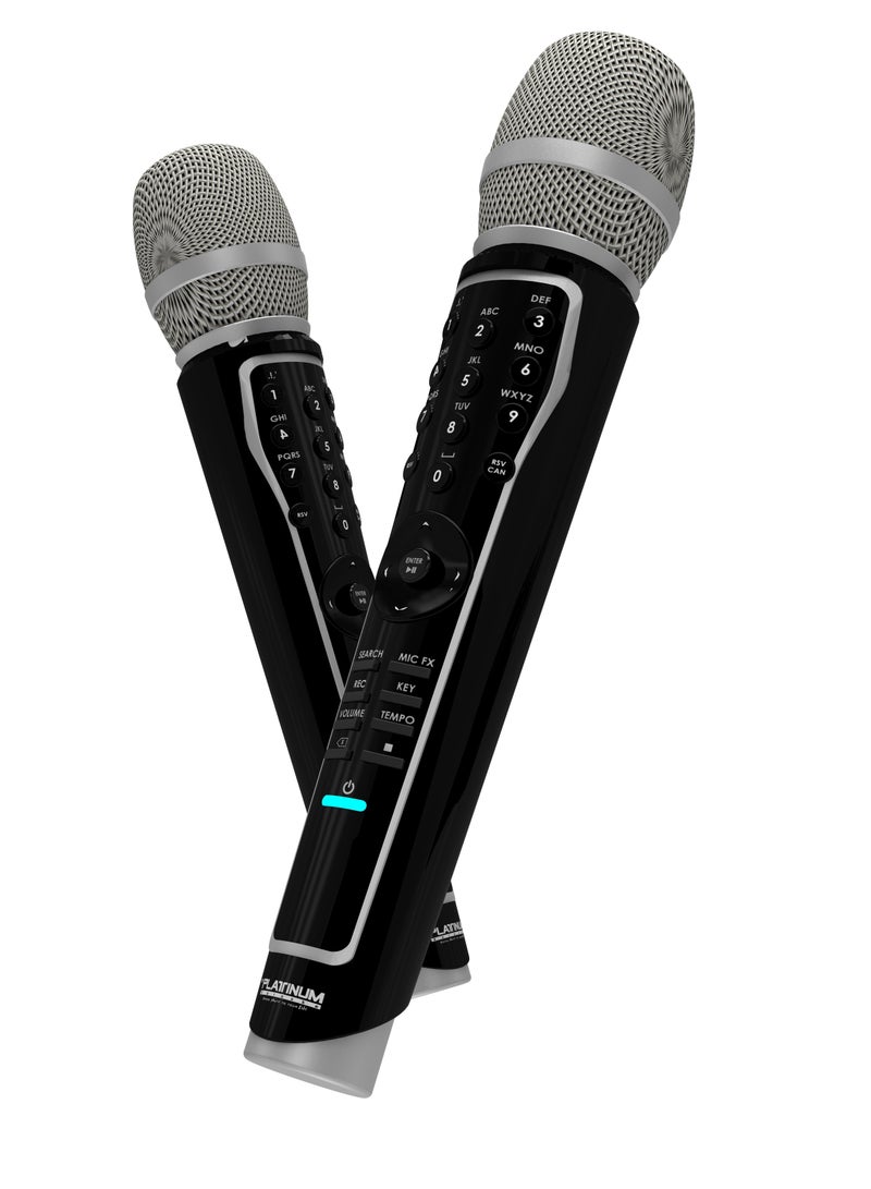 ALPHA 2 Full HD 4K Android Smart Karaoke Player With 2 Digital UHF Keypad Wireless Mic & 26K+ Mixed Language FILIPINO, ENGLISH , INDIAN & RUSSIAN Karaoke Songs Included & Youtube Karaoke