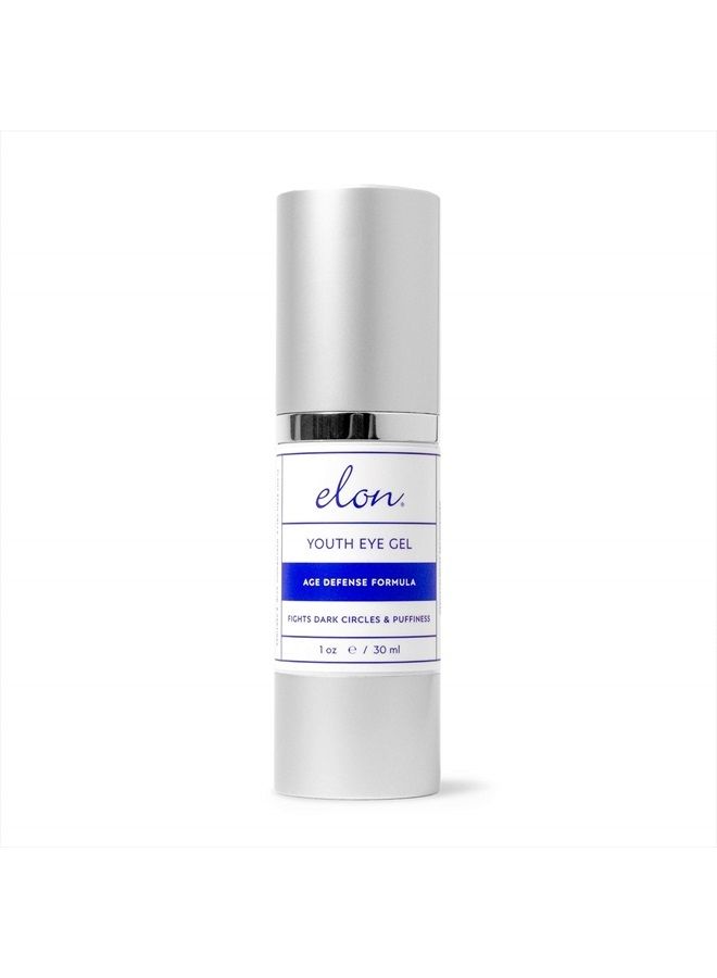 Youth Under Eye Gel – Hyaluronic Acid Gel w/MSM, Plant Stem Cells - Anti Aging Eye Gel to Fight Dark Circles– Under Eye Puffiness Reducer– For All Skin Types, No Fragrance or Parabens (1oz/30ml)