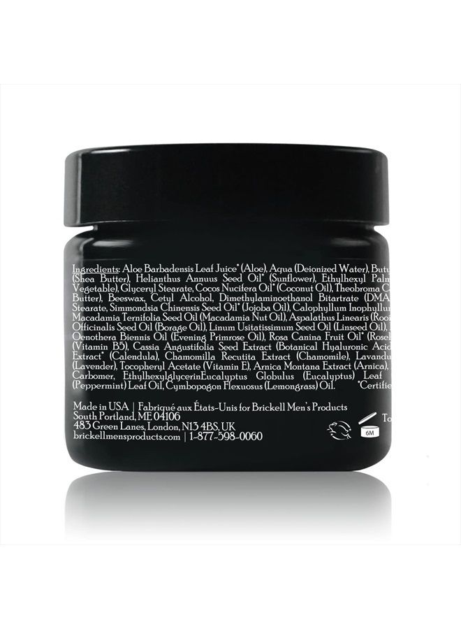 Brickell Men's Revitalizing Anti-Aging Cream For Men, Natural and Organic Anti Wrinkle Night Face Cream To Reduce Fine Lines and Wrinkles, 2 Ounce, Scented