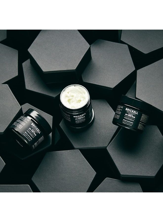 Brickell Men's Revitalizing Anti-Aging Cream For Men, Natural and Organic Anti Wrinkle Night Face Cream To Reduce Fine Lines and Wrinkles, 2 Ounce, Scented