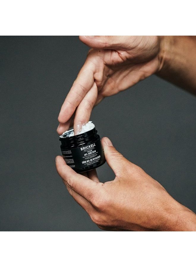 Brickell Men's Revitalizing Anti-Aging Cream For Men, Natural and Organic Anti Wrinkle Night Face Cream To Reduce Fine Lines and Wrinkles, 2 Ounce, Scented