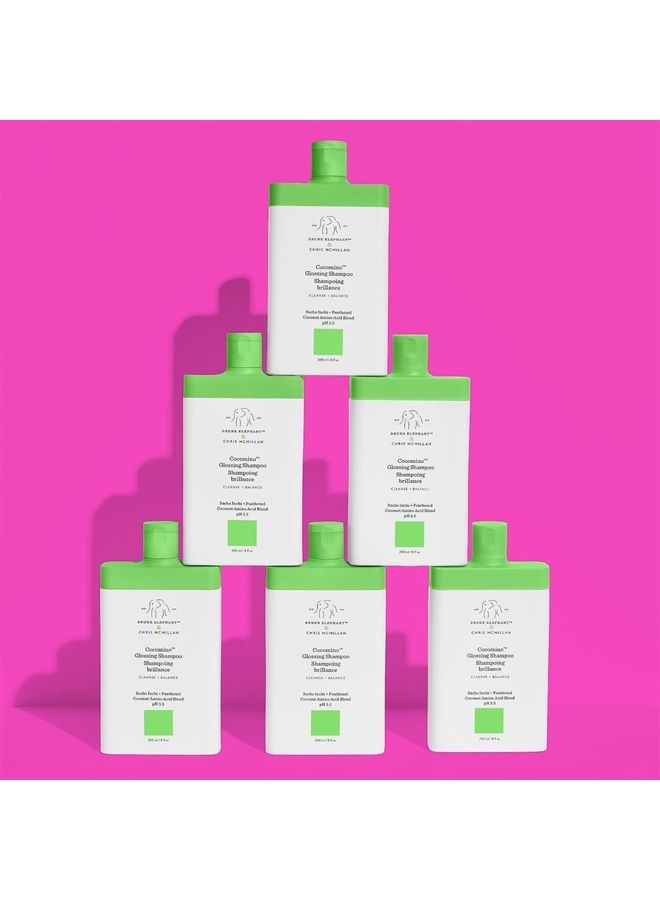 Cocomino Glossing Shampoo. Sulfate-Free and Color-Safe Gentle Shampoo for Hair and Scalp (240 mL / 8 Fl Oz)