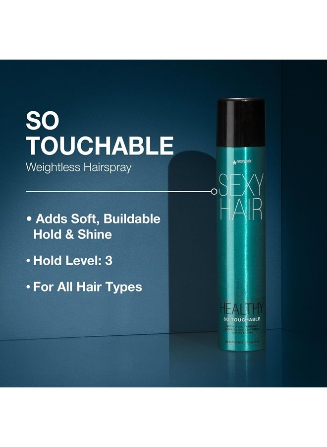 Healthy So Touchable Weightless Hairspray, 9 Oz | Light Hold and Shine | All Hair Types