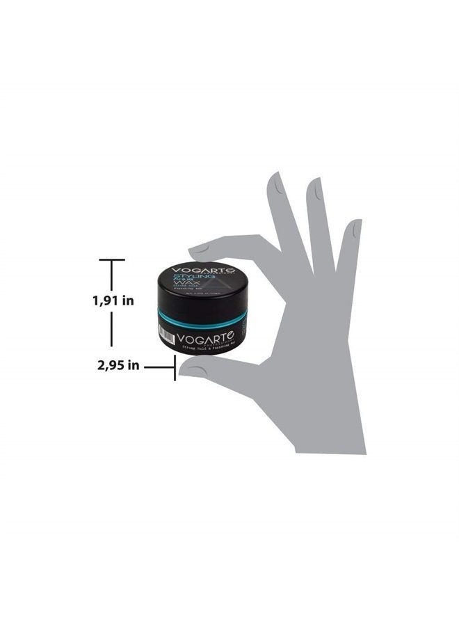 VOGARTE Hair Styling Aqua Wax for Men, Strong Hold & Shiny Finish, 3.52 oz