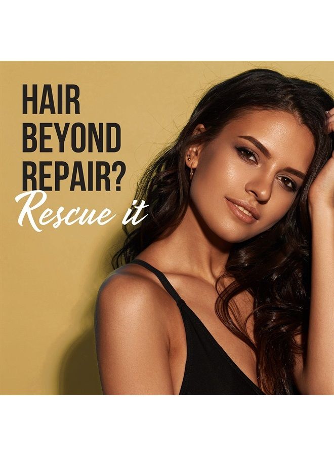 Hair Mask Miracle Rescue Shots, Intensive Repair Treatment for Damaged Hair, 4 count 0.5 oz Each, Twin Pack