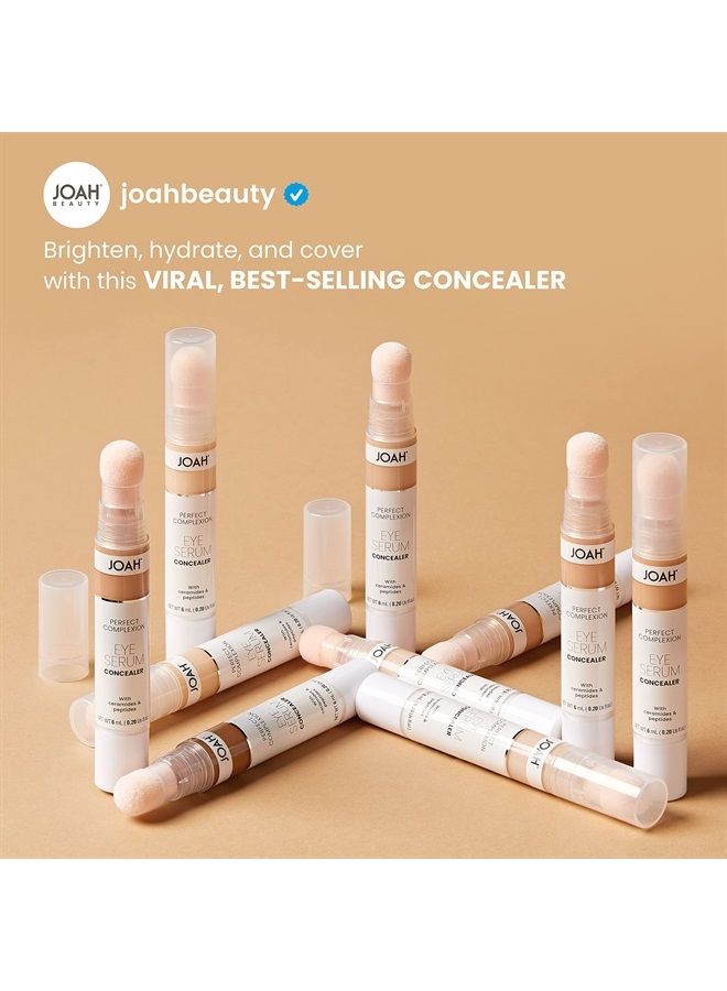 Perfect Complexion Under Eye Concealer and Serum, Korean Makeup, Hydrating Under Eye Serum Concealer Stick for Dark Circles and Puffiness, Peptide Serum with Medium Coverage