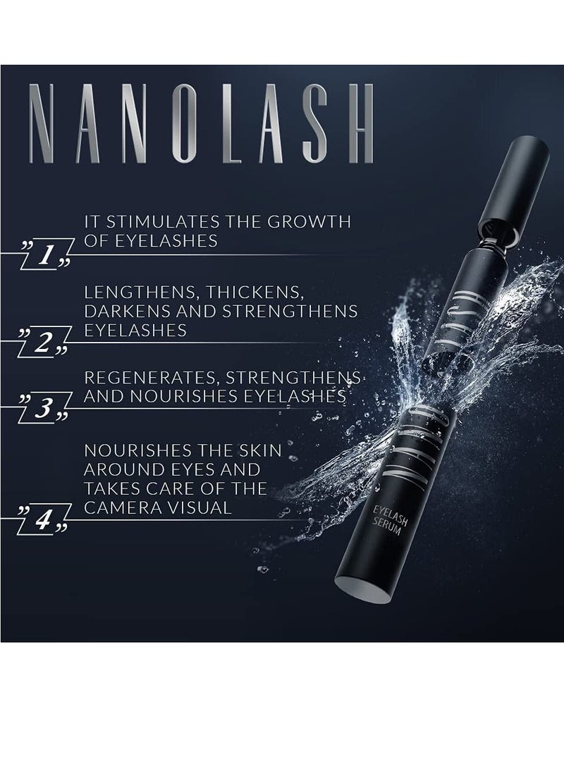 Nanolash Eyelash Growth Serum Conditioner For Enhanced Long Luscious Eyelashes And Eyebrows