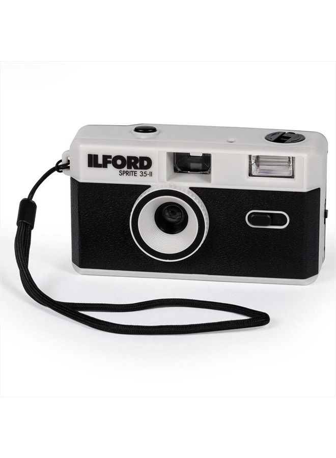 Sprite 35-II Reusable/Reloadable 35mm Analog Film Camera (Black and Silver)