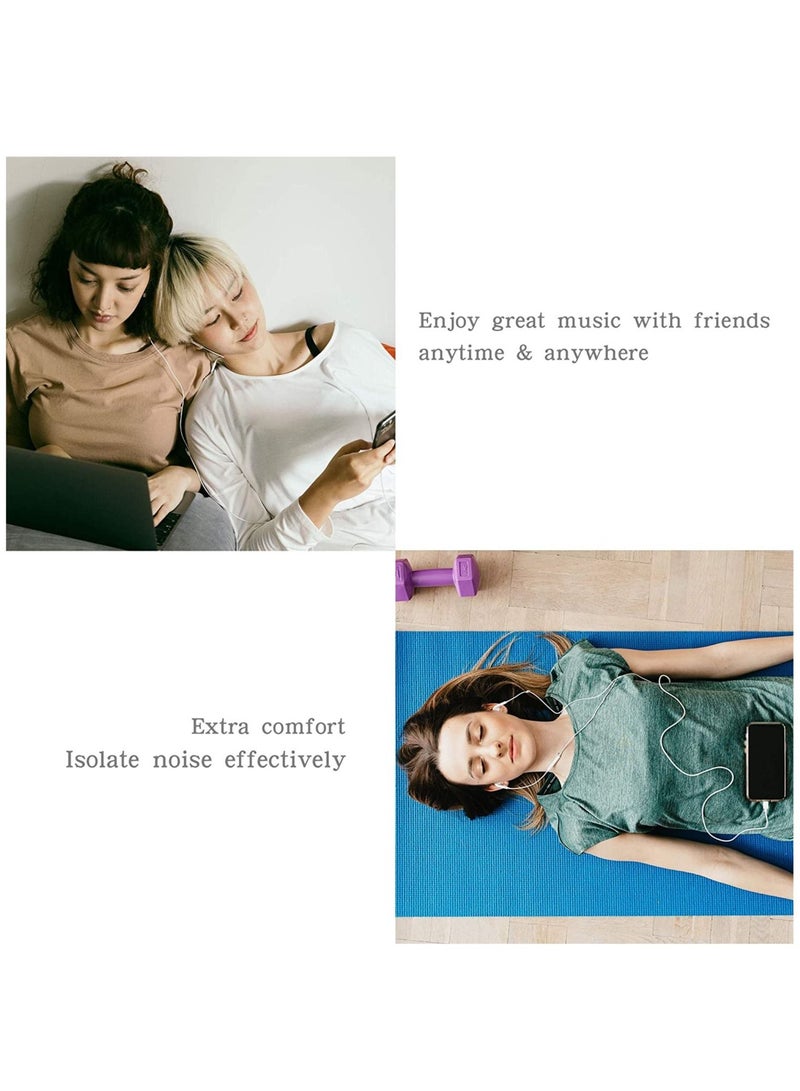 Earbuds Headphones Wired Earphones with Microphone and Volume Control,Compatible with iPhone 13,12,11 /Pro Max/Xs Max,XR,X,7,8 Plus