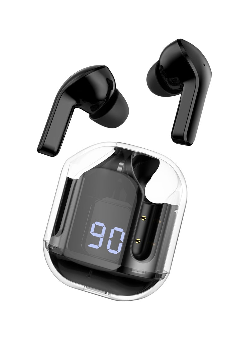 LEVORE Bluetooth earphone TWS crystal with screen display LBT301 Black