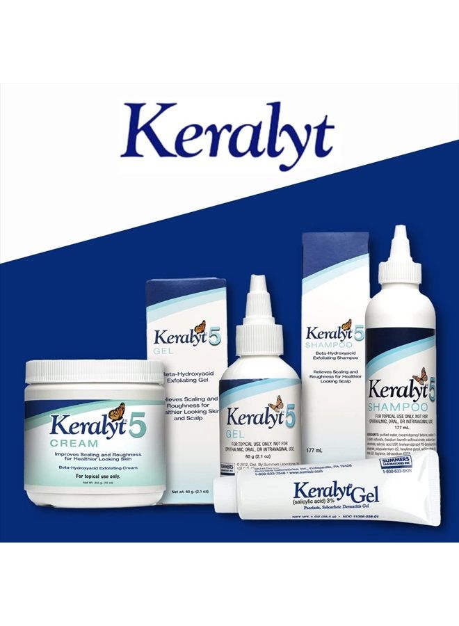 5 Scalp Gel - Max Strength 5% Salicylic Acid Scalp Build-Up Clearing - Helps Control Dandruff, Psoriasis, Seborrheic Dermatitis, Roughness, Dryness, and Itchiness