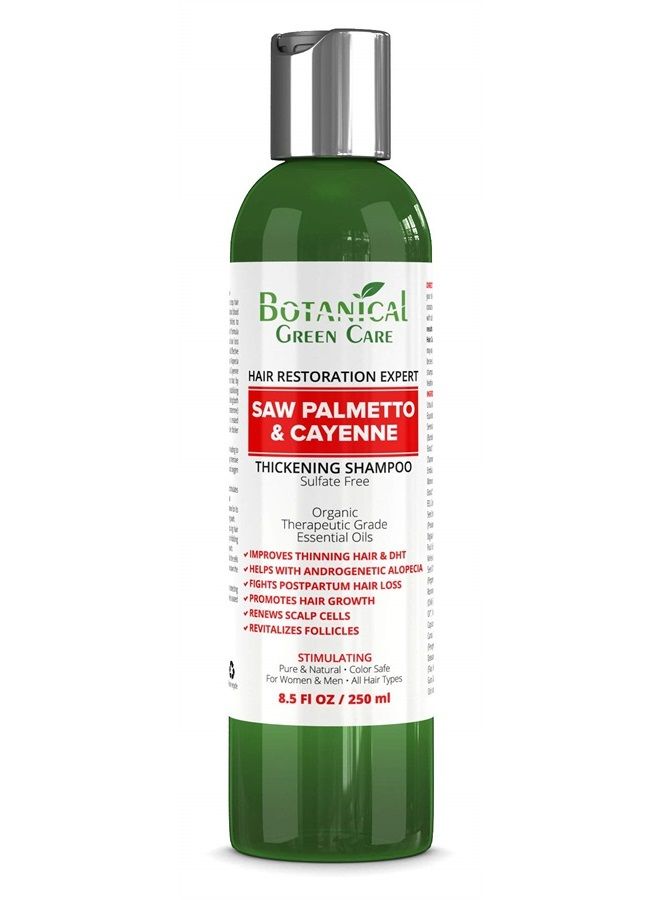 “Saw Palmetto & Cayenne” Anti-Thinning SHAMPOO, Thickening Shampoo for Thinning Hair, Hair Loss Shampoo, Thickening Products For Women & Men, Hair Growth Shampoo, Hair Strengtheni