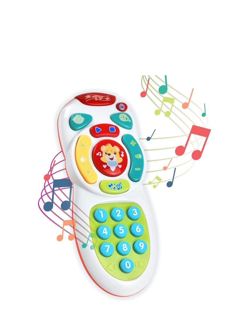 Baby Remote Controller Toys Musical Play with Light and Sound for 6 Months+ Toddlers Boys or Girls Kids Play Remote for Baby Preschool Education