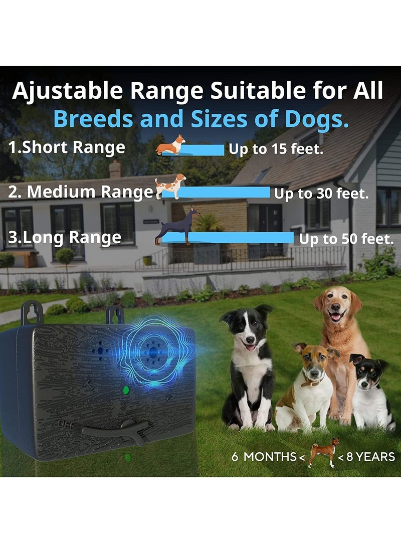 Ultrasonic Dog Bark Control, Bark Deterrent Outdoor And Indoor  Bark Box Anti Barking Device And Neighbors Dog Silencer 50 Ft