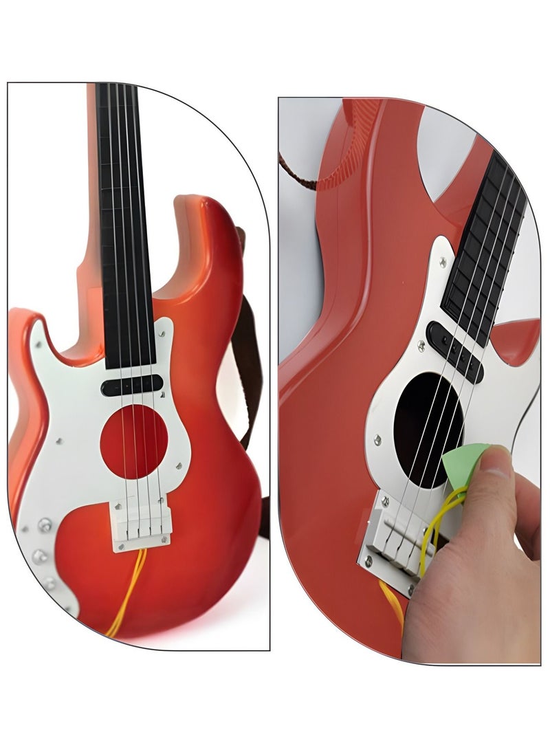 19 Inch Guitar Toy for Kids,Portable Electronic Guitar Musical Instrument Toy,Multifunctional Portable Electronic Instrument,Bass Toys