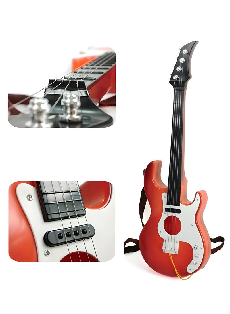 19 Inch Guitar Toy for Kids,Portable Electronic Guitar Musical Instrument Toy,Multifunctional Portable Electronic Instrument,Bass Toys