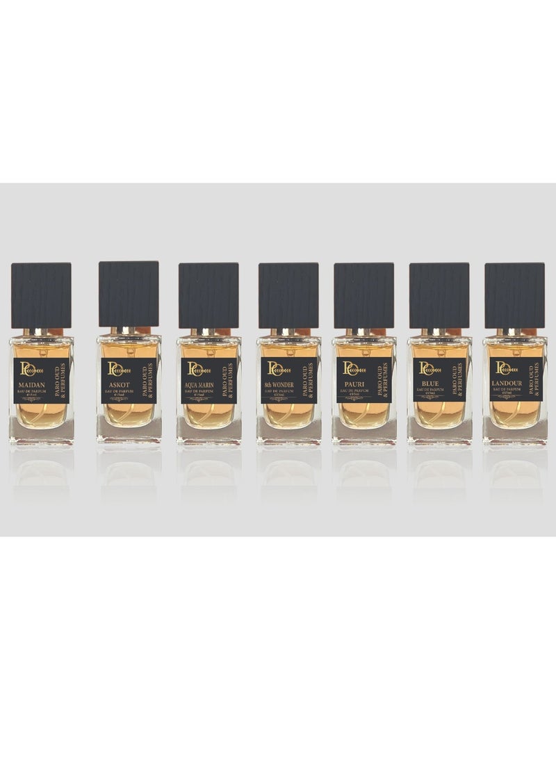 Paro OudI 15ml EDP Parfums I 7 set EDP Parfum I Gift Set Collection I MADE IN UAE I GIFT PERFUMES I Winter Perfume I Autumn/Winter Collection I Seasonal Perfume I Wedding Perfume I All-day Wear I Long-lasting I