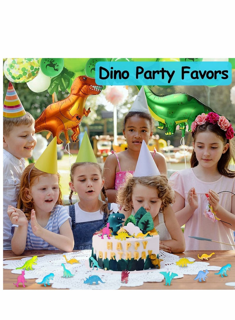 Mini Dinosaurs Toys 48PCS Glow in Dark Figure Dinosaur Party
