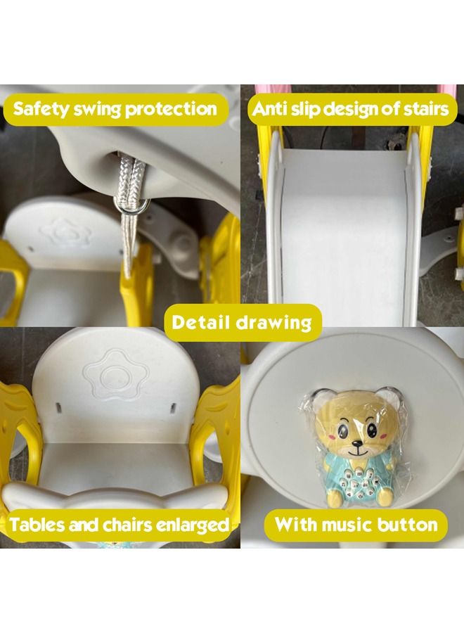 Child Indoor Toy Swing And Kid Playground Plastic Slide For Toddler