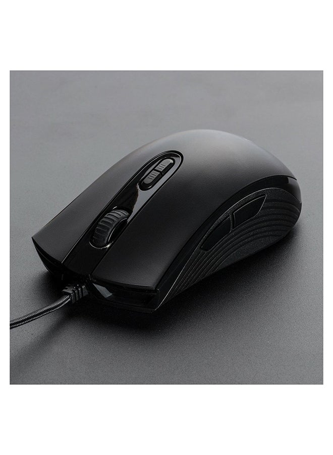 Pulsefire Core RGB Gaming Mouse, RGB Light Effects, Pixart 3327 Sensor up to 6,200 DPI, 7 Programmable Buttons, Comfortable Symmetric Design, Black | 4P4F8AA