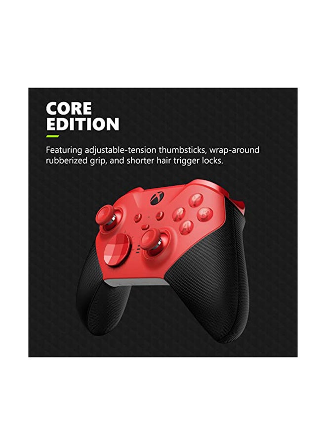Xbox Elite Wireless Controller Series 2 For Xbox Series X|S, Xbox One, Windows10/11, Android, and iOS– Core (Red)