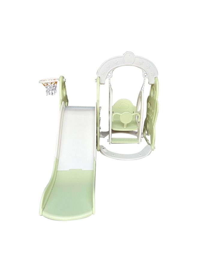 3 In 1 Indoor Kids Slide Swing Set For Babies Plastic Slides