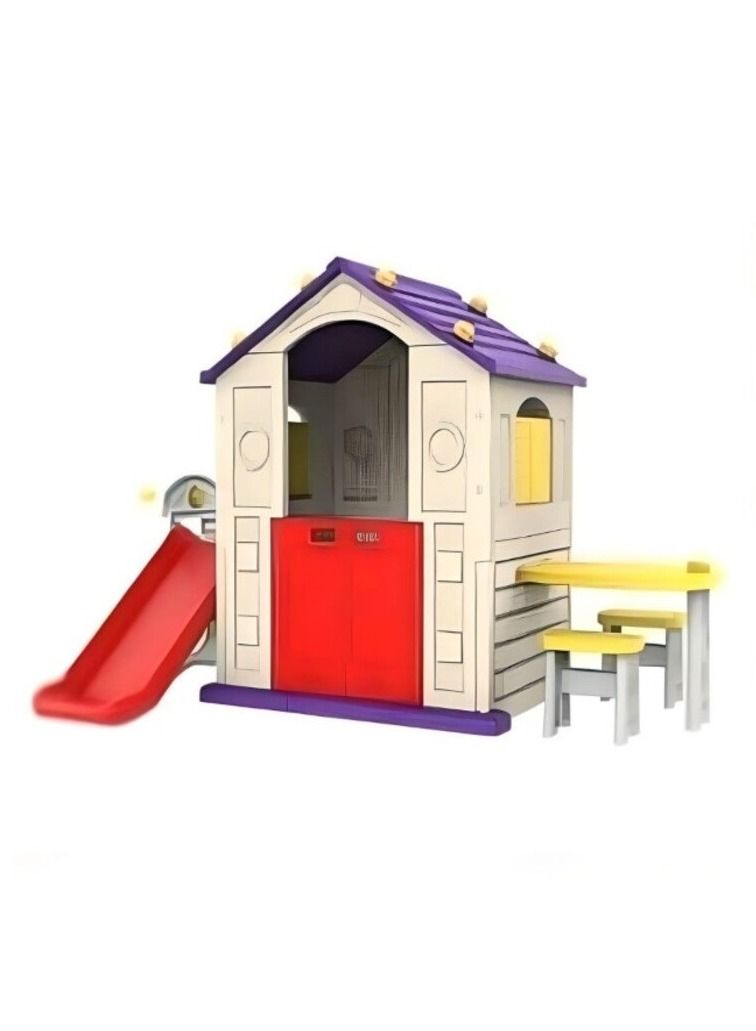 Play House with Slide & Table Purple
